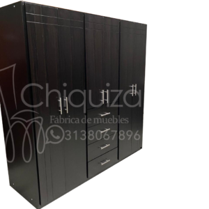 Closet multifamiliar negro de 180