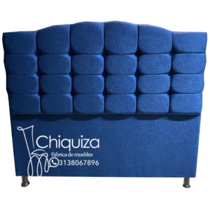 Espaldar para base cama azul